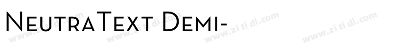 NeutraText Demi字体转换